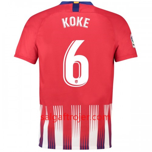 Atlético Madrid Fodboldtrøjer Koke 6 Hjemmebanesæt 2018/19 Kort ærmer Atlético Madrid Fodboldtrøjer Koke 6 Hjemmebanesæt 2018/19 Kort ærmer